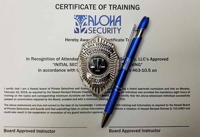 Join Hawaii's Most Respected Protective Service